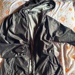 New Balance Black and Gray Lightweight Hooded Jacket